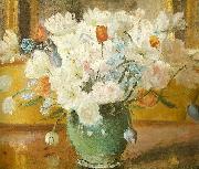 tulipaner i gron vase